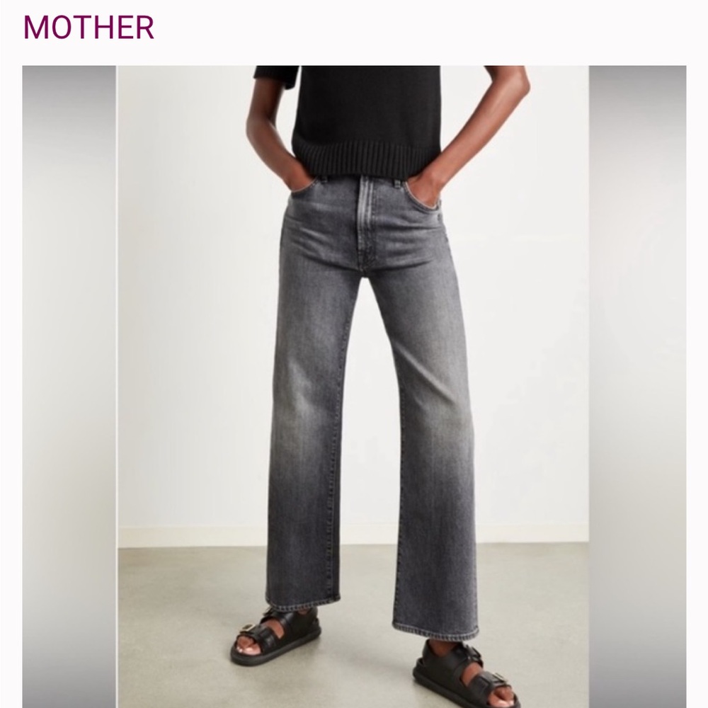 Mother The Rambler Zip Flood jeans